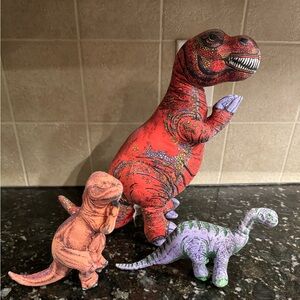 1992 Applause Dinosaur Plush‎ Lot of 3 See Photos